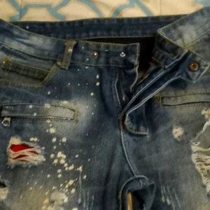 PEIRRE BALMAIN BIKER JEANS